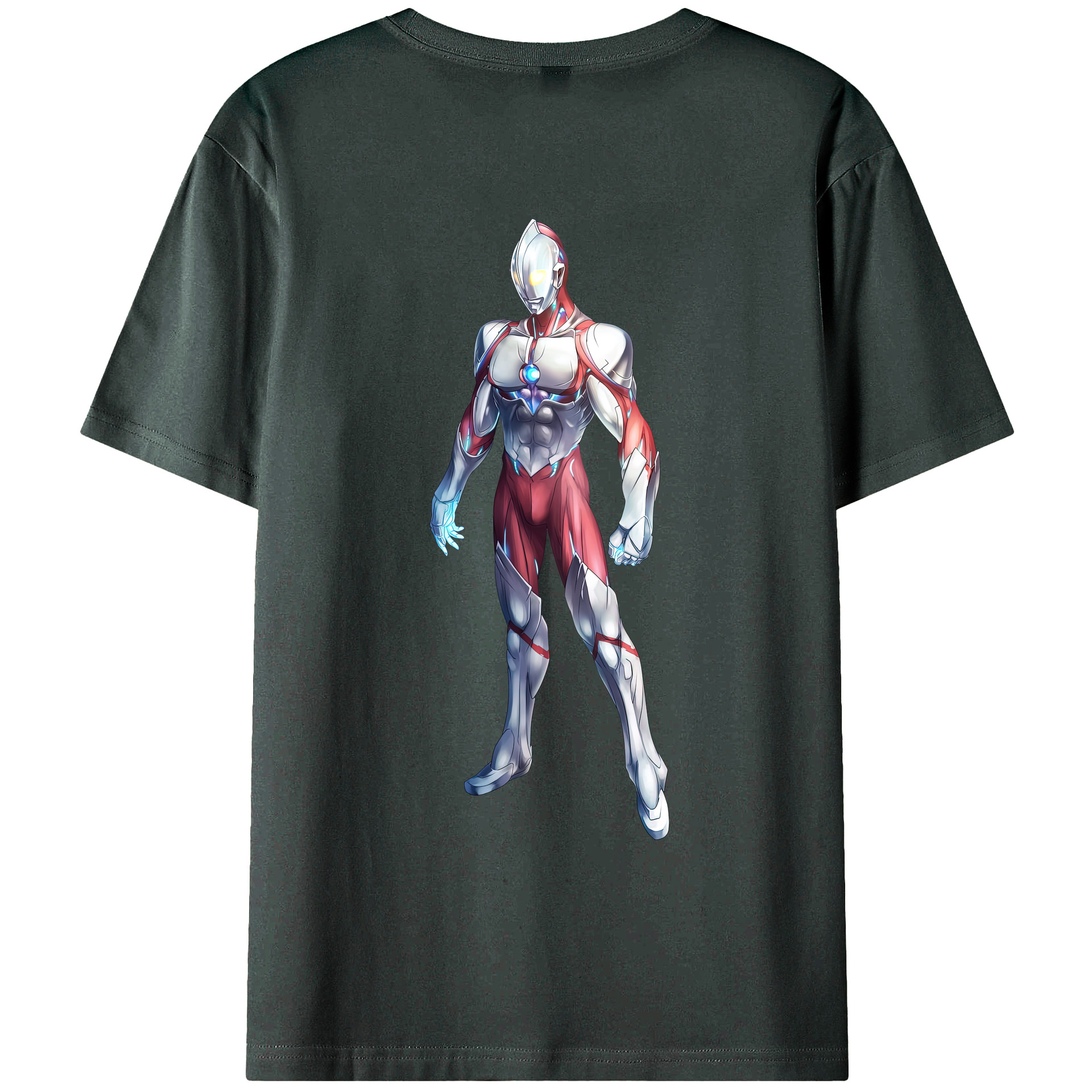 （画像用） ウルトラマン Ultraman 綿100％ メンズ半袖Tシャツ（バックプリント） 通気性
